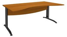 Burocean Idra - Tafel - rectangular with rounded side - kersenhout