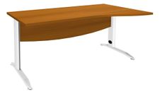 Burocean Idra - Tafel - rechthoekig gebogen (rechts) - kersenhout
