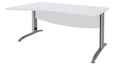 Burocean Idra - Tafel - rechthoekig gebogen (links) - parelwit