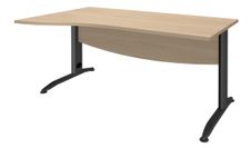 Burocean Idra - Tafel - rechthoekig gebogen (links) - licht eiken