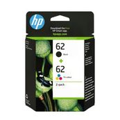 HP 62 - 2 - gepigmenteerd zwart, kleur (cyaan, magenta, geel) - origineel - zwart, kleur (cyaan, magenta, geel) - inktcartridge - voor ENVY 55XX, 56XX, 76XX; Officejet 200, 250, 57XX, 8040