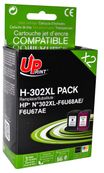 UPrint - 2 - zwart, geel, cyaan, magenta - compatible - inktcartridge (alternatief voor: HP 302XL)