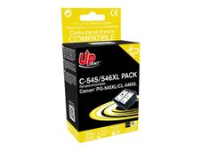 UPrint - 2 - zwart, kleur (cyaan, magenta, geel) - compatible - gereviseerd - inktcartridge (alternatief voor: Canon PG-545XL, Canon CL-546XL)