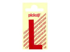 Pickup - Étiquette autocollante - 90 mm - Lettre L - rouge brillant