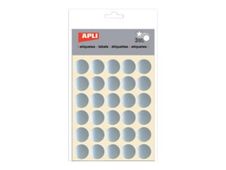 Apli - Decoratiesticker - 2 cm diameter - zilver - permanent (pak van 90)