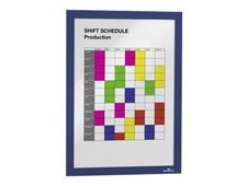 DURABLE DURAFRAME - Documenthouder - voor A4 - niet magnetisch - dubbelzijdig - donkerblauw
