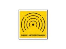 PICKUP - Teken - under video surveillance - 150 x 150 mm - zelfklevend - vinyl