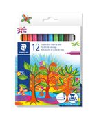 STAEDTLER Noris Club 325 - Pen met vezelpunt - niet permanent - verschillende kleuren - 1 mm - pak van 12
