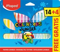 Maped Color'Peps Jungle - pen met vezelpunt (pak van 18)