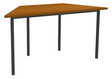 Burocean Réunion MODULAIRES - Tafel - trapezoïde - kersrood