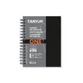 CANSON Art Book One - Tekenboek - met draad gebonden - Letter - 80 vellen - zwart