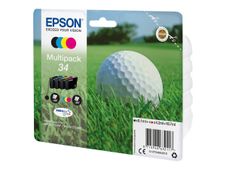 Epson 34 - 4 - zwart, geel, cyaan, magenta - origineel - blister - inktcartridge - voor WorkForce Pro WF-3720, WF-3720DWF, WF-3725DWF