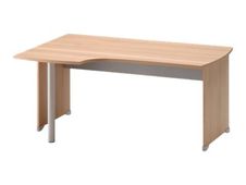 Gautier office JAZZ+ - Tafel - rechthoekig gebogen (links) - beuken