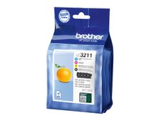 Brother LC3211 - pack de 4 - noir, cyan, magenta, jaune - cartouche d'encre originale