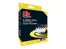 UPrint C-2500XL-PACK - 4 - XL - zwart, geel, cyaan, magenta - compatible - inktcartridge (alternatief voor: Canon PGI-2500XL)