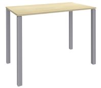 Table Lounge 4 pieds - L140xH105xP80 cm - Pied alu - plateau imitation érable