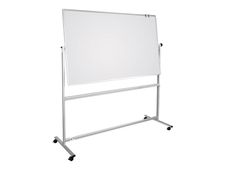 DAHLE BASIC - Whiteboard - op vloer staand - 1200 x 1800 mm - lacquered metal - magnetisch - dubbelzijdig - mobiel - wit