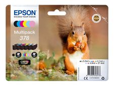 Epson Multipack 378 - 6 - zwart, geel, cyaan, magenta, lichtmagenta, lichtcyaan - origineel - blister - inktcartridge - voor Expression Home XP-8605, XP-8606; Expression Photo XP-8500, XP-8500 Small-in-One, XP-8505