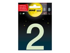 PICKUP Glow In The Dark - Teken - number - 75 mm (height) - zelfklevend