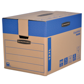 Bankers Box SmoothMove FastFold Extra Large - Postdoos - 48 cm x 63.2 cm x 46.3 cm - insteekkleppen - bruin - pak van 5