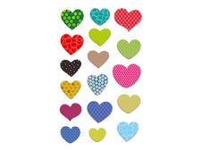 Maildor Cooky - Decoratiesticker - hearts with patterns