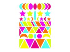 Maildor Baby - Decoratiesticker - geometrische figuren - 6 vellen - bold assorted (pak van 282)
