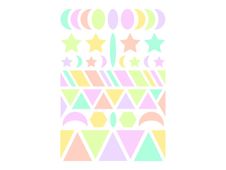 Maildor Baby - Decoratiesticker - geometrische figuren - 6 vellen - geassorteerd pastel (pak van 282)