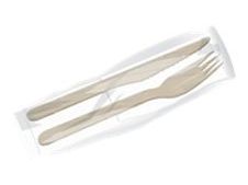 Guillin Servipack - Bestekset - wegwerpbord - hout (pak van 100)