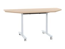 Gautier office YES! - Tafel - mobiel - half-moon - naturel eiken