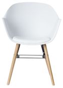Wiseman - Stoel - armsteunen - Pak van 2 - wit 