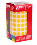 APLI kids - Decoratiesticker - 1,05 cm diameter - geel - permanent (pak van 5192)