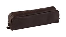 Clairefontaine - Trousse rectangulaire - cuir teinté - marron
