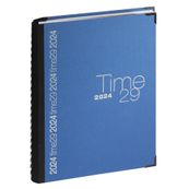 Agenda spiralé Time 29W - 1 jour par page - 21 x 29,7 cm - toile bordée - disponible dans différentes couleurs - Exacompta