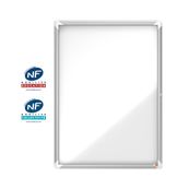 Nobo - Vitrine intérieure 9 A4 (1000 x 752 mm) - cadre aluminium fond métal