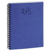 Agenda spiralé rigide Napura Visuel W - 1 semaine sur 2 pages - 15 x 21 cm - disponible dans différentes couleurs - Exacompta