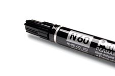 Pentel PEN - Marker - permanent - zwart - inkt op oliebasis - 3.9-5.7 mm