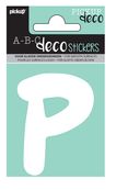 PICKUP deco Emma - Zelfklevend etiket - voorgedrukt: P - wit