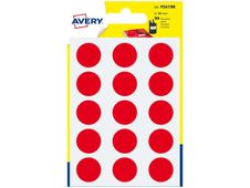 Avery - Zelfklevend etiket in bijpassende kleur - rood (pak van 90)