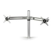 Fellowes Lotus Dual Monitor Arm Kit - Bureaumontage voor 2 LCD-schermen (instelbare arm) - metaal, aluminium - zilver