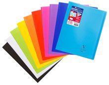 Clairefontaine Koverbook - Notitieboek - geniet - 240 x 320 mm - 24 vellen / 48 pagina's - Seyès - verkrijgbaar in verschillende kleuren - polypropyleen (PP)