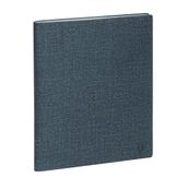 Agenda Tweed - 1 semaine sur 2 pages - 18,5 x 22,5 cm - 12 mois - disponible dans différentes couleurs - Exacompta