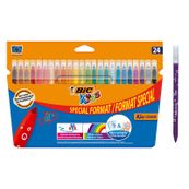 BIC Kids Couleur - 24 Feutres format spécial