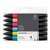 Winsor & Newton BrushMarker - stel borstelpen en stift