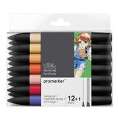 ProMarker - Pack de 13 marqueurs double pointe - manga expansion pack 1