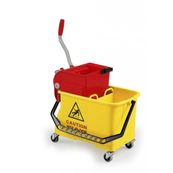 SPIDER - Seau de lavage bi-bacs avec presse 2 x 8L