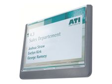 DURABLE CLICK SIGN - Kaarthouder - bevestigd aan deur - grafiet