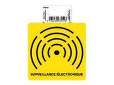 Exacompta teken - elektronisch toezicht - surveillance électronique - 100 x 100 mm - PVC vinyl
