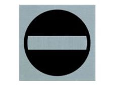 PICKUP Alulook - Teken - no entry - 80 x 80 mm - zelfklevend