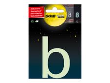 PICKUP Glow In The Dark - Teken - lowercase letter - 75 mm (height) - zelfklevend