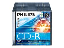 Philips - CD-R x 10 - 700 MB - opslagmedia